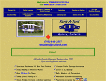 Tablet Screenshot of 2rentatent.com